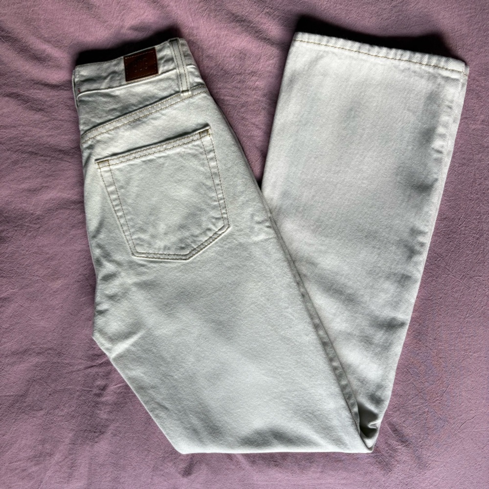 BDG Straight Leg Cowboy Jeans High Waisted Cream/White Women’s 24